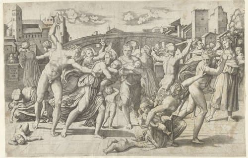 Kindermoord te Betlehem by Jacob Binck