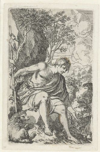 Johannes de Doper water drinkend by Jonas Umbach