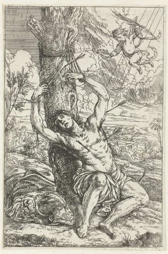 Martelaarschap van de heilige Sebastiaan by Jonas Umbach