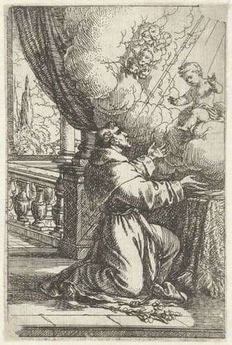 Heilige Antonius van Padua en zijn visioen van het Christuskind