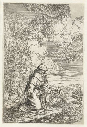 Stigmatisatie van heilige Franciscus by Jonas Umbach