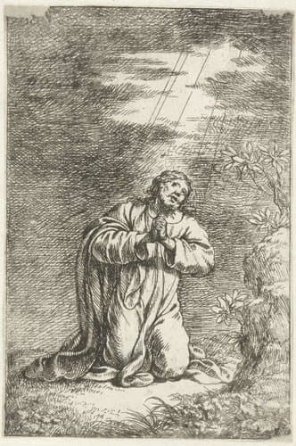 Christus op de Olijfberg by Jonas Umbach