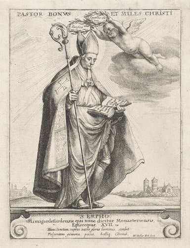 S. Erpho by Wenceslaus Hollar