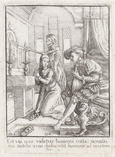 De non en de Dood by Wenceslaus Hollar