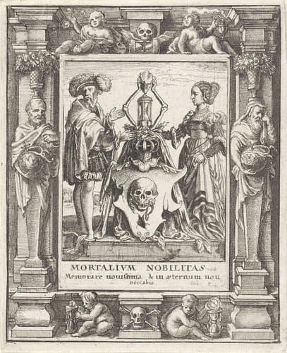 Het wapen van de Dood by Wenceslaus Hollar