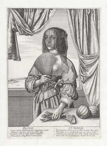 Aestas / Summer by Wenceslaus Hollar