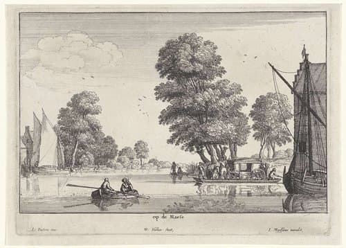 Riviergezichten en kustgezichten by Wenceslaus Hollar