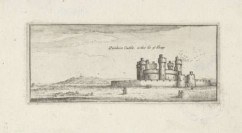 Gezicht op Queenborough Castle by Wenceslaus Hollar