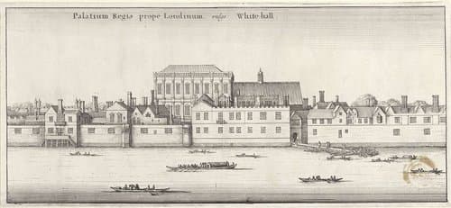 Whitehall te Londen by Wenceslaus Hollar