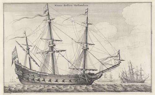 Verschillende Nederlandse scheepstypen by Wenceslaus Hollar