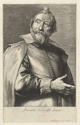 Portret van de verzamelaar Antonius Cornelissen by Lucas Vorsterman (I)