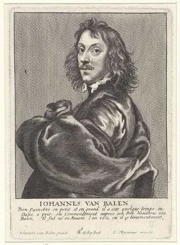 Portret van Jan van Balen by Wenceslaus Hollar