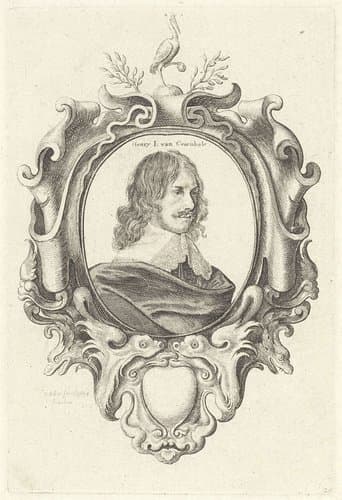 Portret van Johannes Henricus van Craenhals by Wenceslaus Hollar
