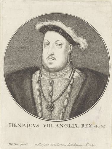 Portret van Hendrik VIII, koning van Engeland en Ierland by Wenceslaus Hollar