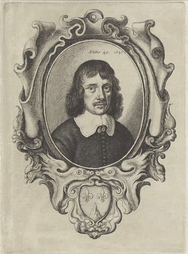 Zelfportret van Wenzel Hollar by Wenceslaus Hollar