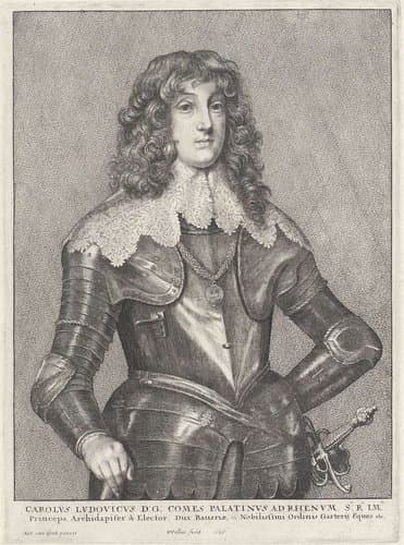 Portret van Karel Lodewijk, keurvorst van de Palts by Wenceslaus Hollar