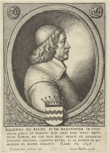 Portret van Johan baron van Reede by Wenceslaus Hollar