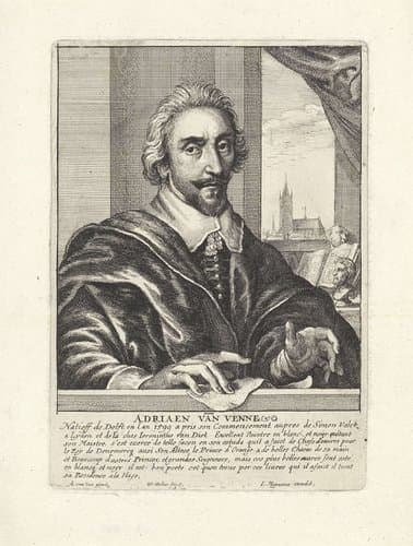 Portretten van kunstenaars by Wenceslaus Hollar