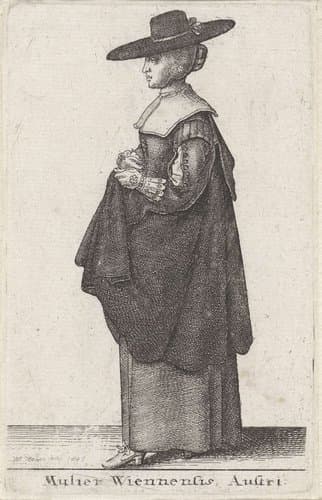 Mulier Wiennensis Austri by Wenceslaus Hollar