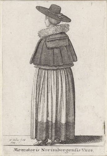 Mercatoris Norimbergensis Vxor by Wenceslaus Hollar