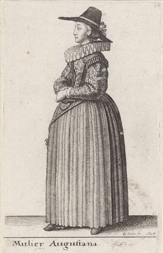 Mulier Augustana by Wenceslaus Hollar