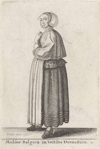 Europese vrouwen in klederdracht by Wenceslaus Hollar