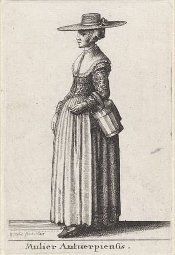 Mulier Antverpiensis by Wenceslaus Hollar