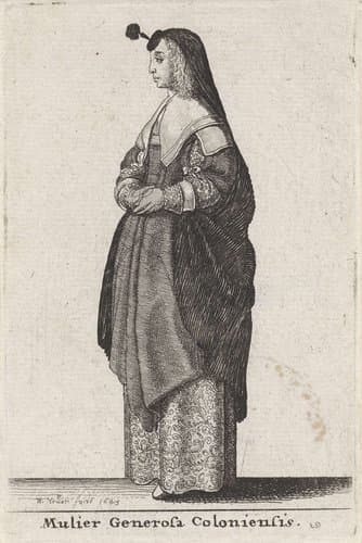 Mulier Generosa Coloniensis by Wenceslaus Hollar