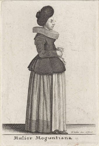 Mulier Moguntiana by Wenceslaus Hollar