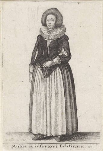Europese vrouwen in klederdracht by Wenceslaus Hollar