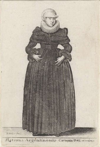 Matrona Argentinensis Coenam Dni by Wenceslaus Hollar