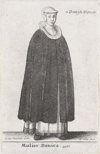 Europese vrouwen in klederdracht by Wenceslaus Hollar