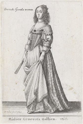 Europese vrouwen in klederdracht by Wenceslaus Hollar