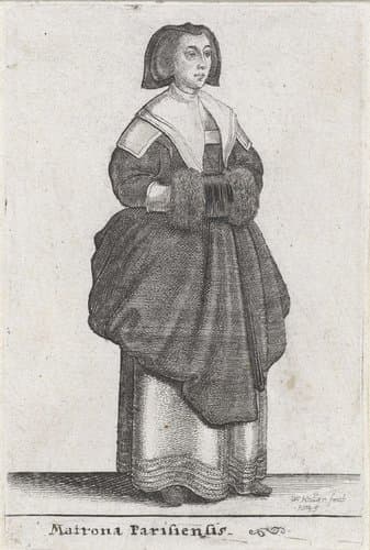 Europese vrouwen in klederdracht by Wenceslaus Hollar