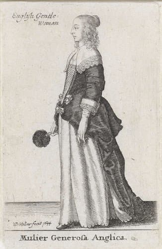 Europese vrouwen in klederdracht by Wenceslaus Hollar