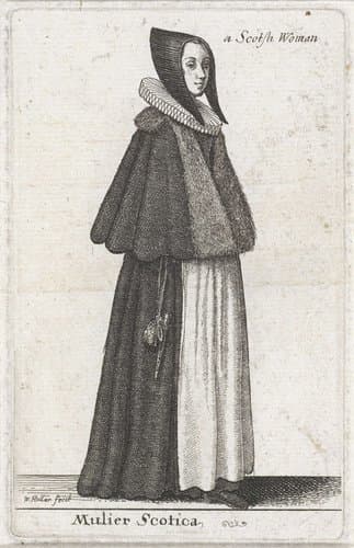 Mulier Scotica / a Scotsh Woman by Wenceslaus Hollar