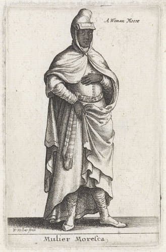 Mulier Moresca / a Woman Moore by Wenceslaus Hollar