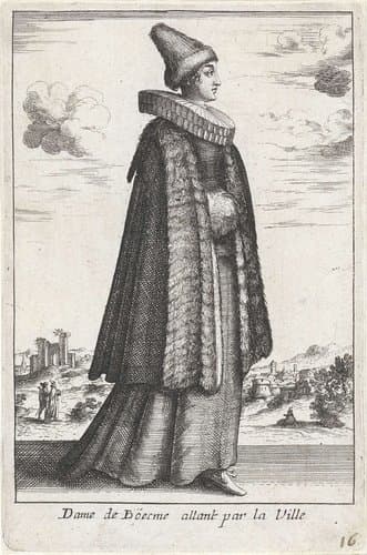 Dame de Böesme allant par la Ville by anonymous