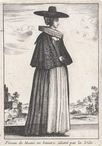 Femme de Munic en bauiere allant par la Ville by anonymous