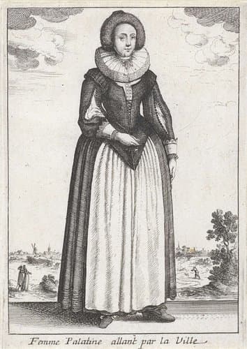Femme Palatine allant par la Ville by anonymous