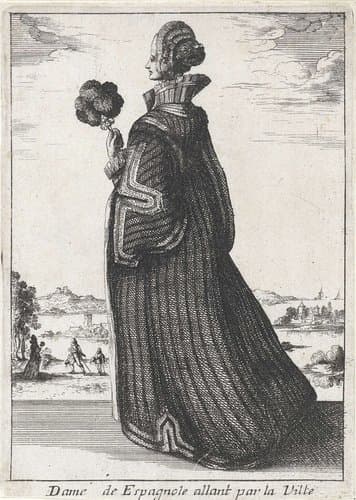 Dame de Espagnole allant par la Ville by anonymous