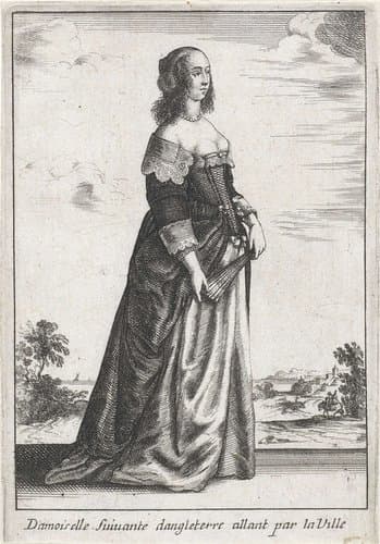 Damoiselle Suivante dangleterre allant par la Ville by anonymous