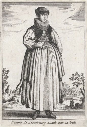 Femme de Strasbourg allant par la Ville by anonymous