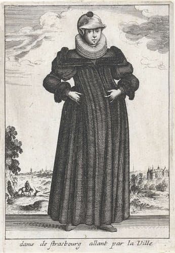 Dame de Strasbourg allant par la Ville by anonymous