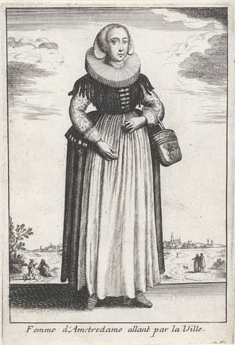 Femme d'Amstredame allant par la Ville by anonymous