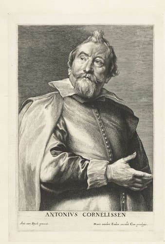 Portret van de verzamelaar Antonius Cornelissen by Lucas Vorsterman (I)