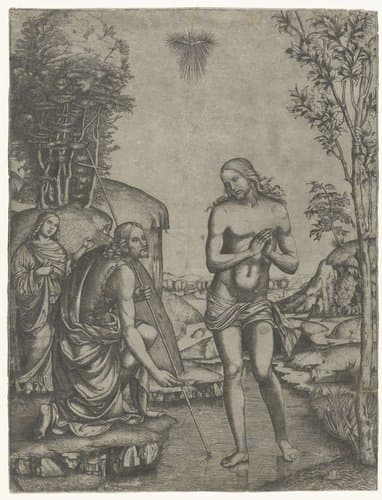 Doop van Christus in de Jordaan door Johannes de Doper