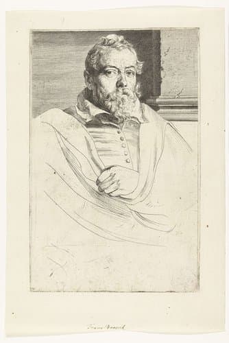 Portret van Frans Francken I by Anthony van Dyck