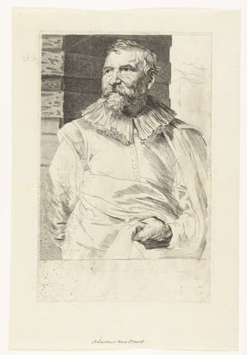 Portret van Adam van Noort by Anthony van Dyck