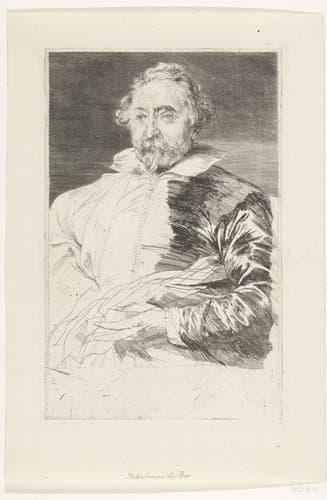 Portret van Willem de Vos by Anthony van Dyck